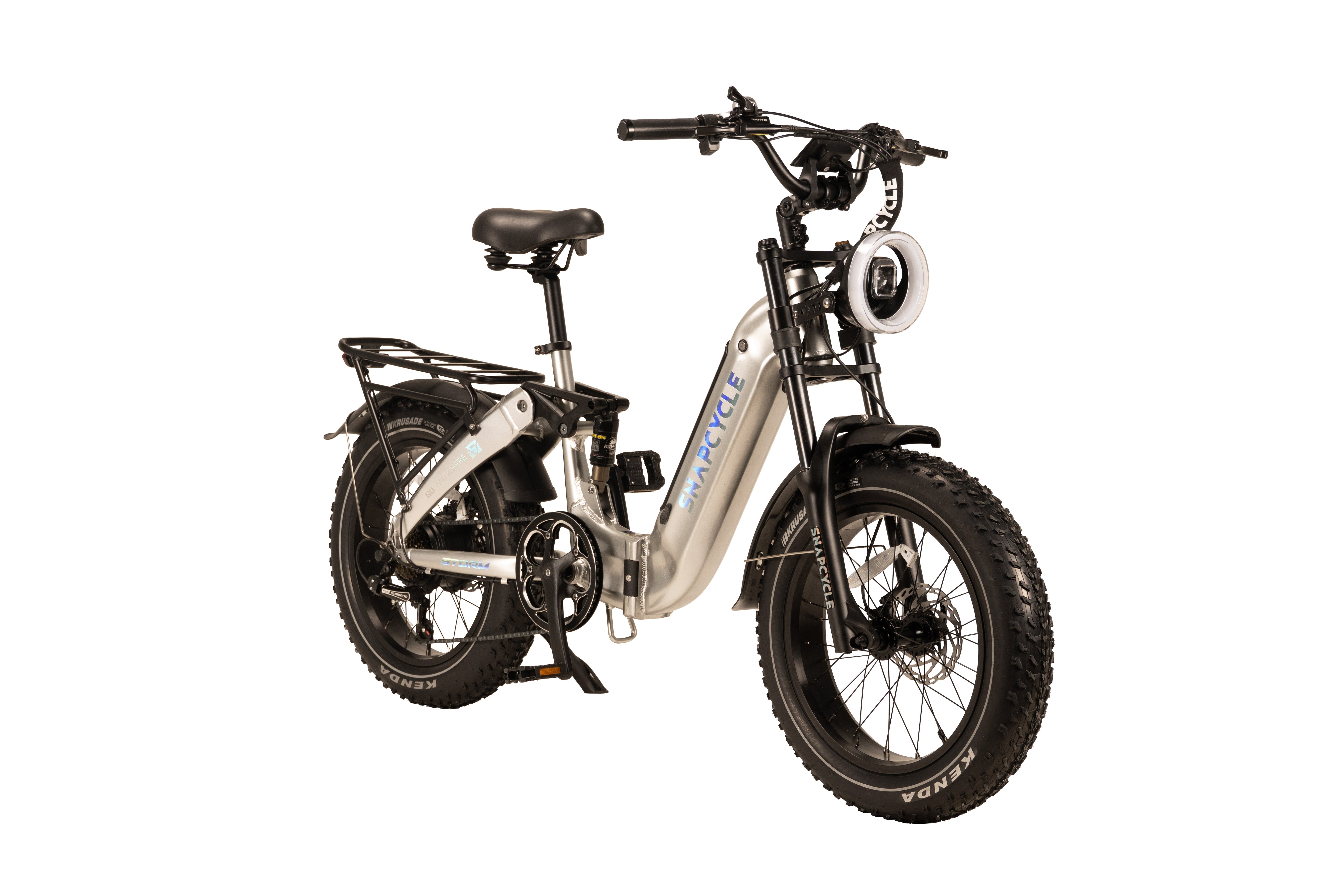 Snapcycle Storm 电动折叠车后侧